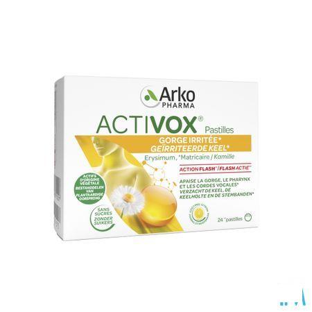 Activox Adouccissant Gorge Miel Citron Pastille 24