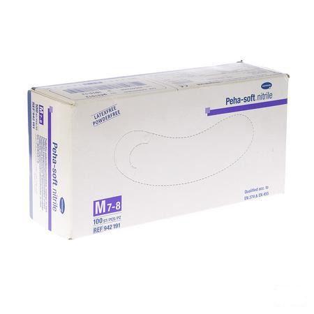 Pehasoft Nitrile  Handschoenen medium  100 stuks  -  Hartmann