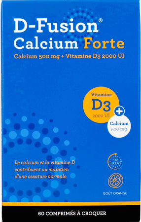 D-Fusion Calcium Forte 500/2000 Comp Croq 60