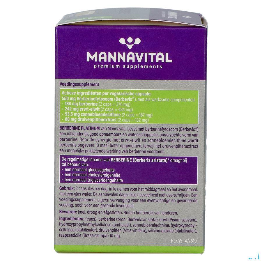 Mannavital Berberine Platinum V caps 60  -  Mannavita