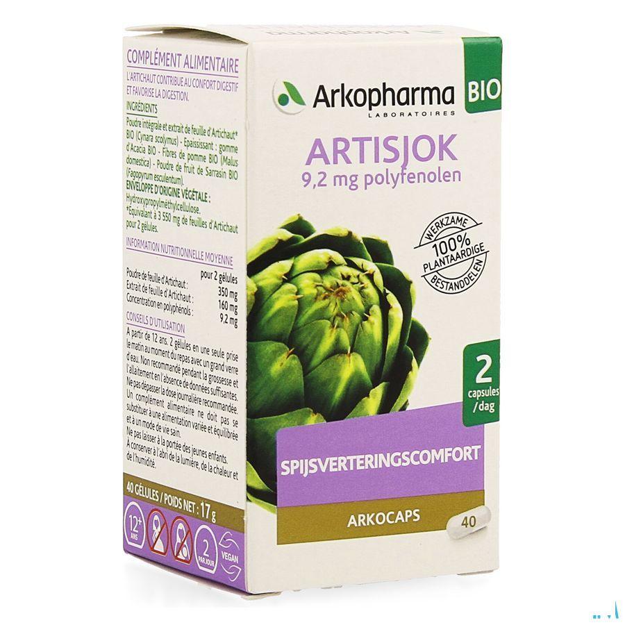 Arkogelules Artichaut Bio Capsule 40  -  Arkopharma