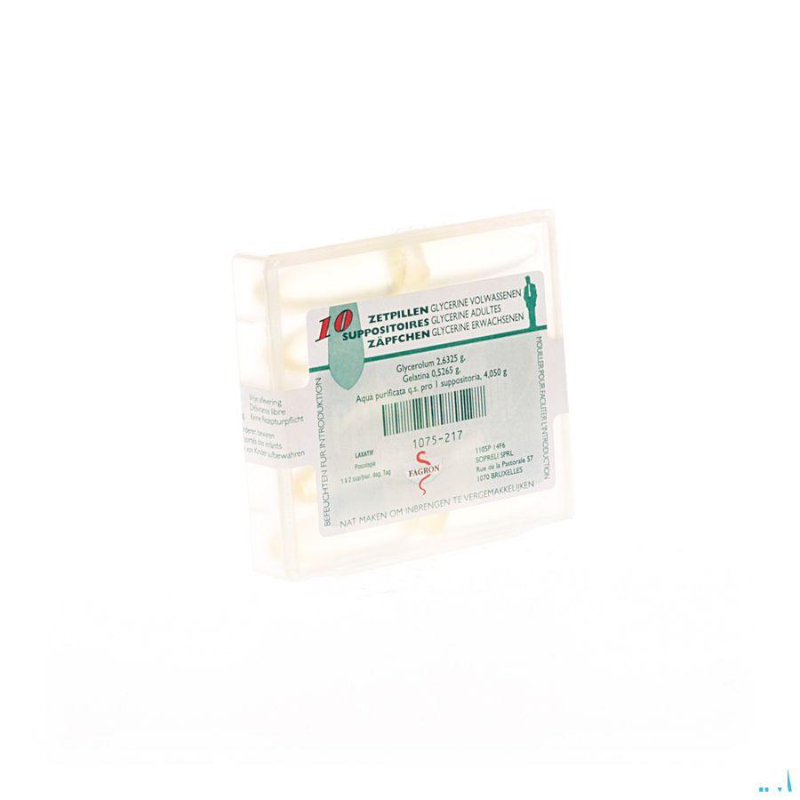 Glycerine Suppo Volwassen 10  -  Fagron