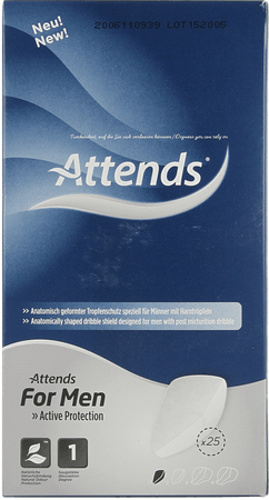 Attends For Men Shield 1 Incontinentie Inleg 25