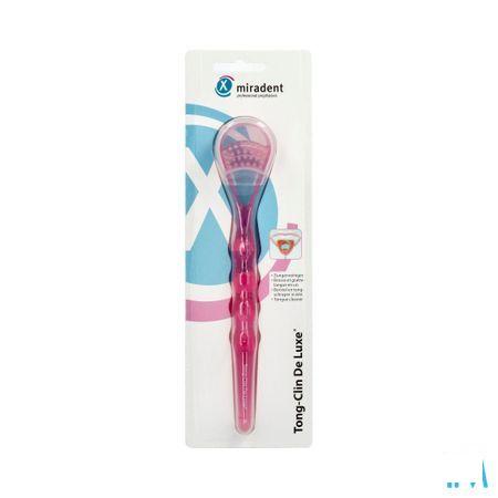 Miradent Gratte Langue Deluxe Rose  -  Eureka Pharma