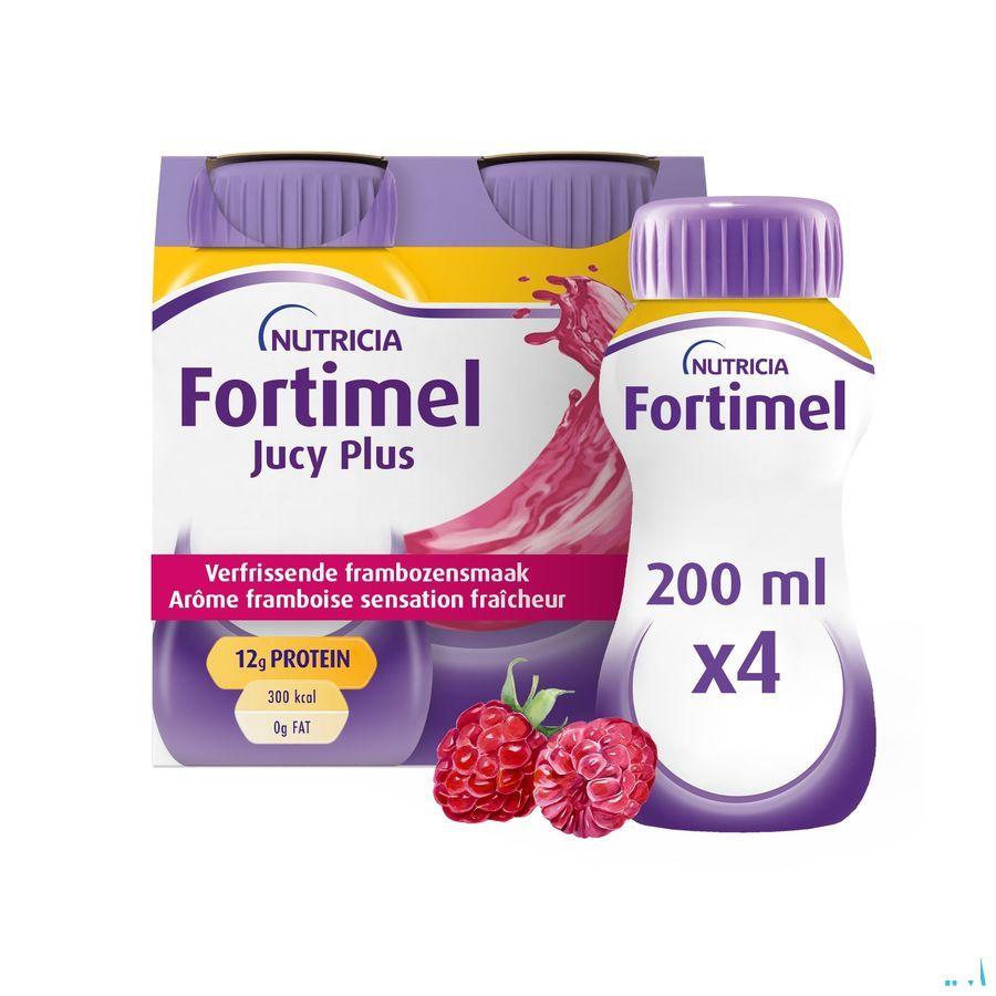 Fortimel Jucy Plus Framboos Verfr. 4 x 200 ml 185087