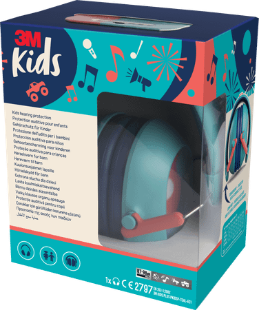 3M Kids Plus Gehoorbesch. Oorkap Kind Groenblauw