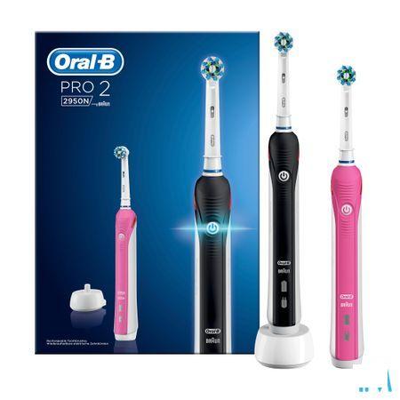 Oral B Pro 2950 Duo Tandenborstel Elec. Black+Pink