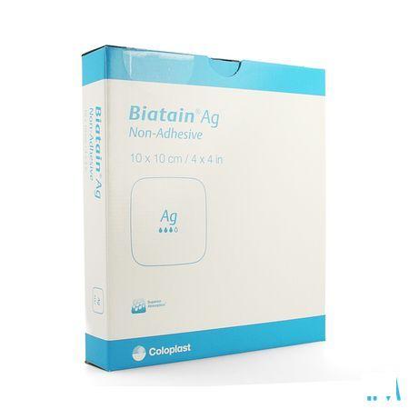 Biatain Ag Schuimverb N/adh 10,0x10,0cm 5 39622  -  Coloplast
