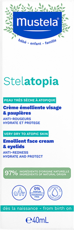 Mustela Stelatopia Creme Emolliente Visage 40 ml