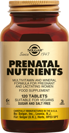 Solgar Prenatal Nutrients Tabletten 120  -  Solgar Vitamins