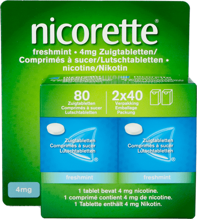 Nicorette Freshmint 4Mg Comp A Sucer S/Sucre 80