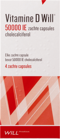 Vitamine D Will 50000Ui Caps Molle 4  -  Will Pharma