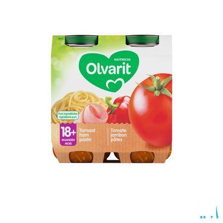 Olvarit Macaroni Tomaat Ham 2x250 gr 18m03  -  Nutricia