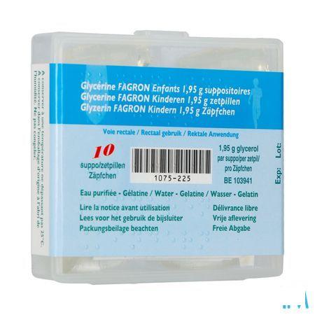 Glycerine Suppo Kind 10  -  Fagron