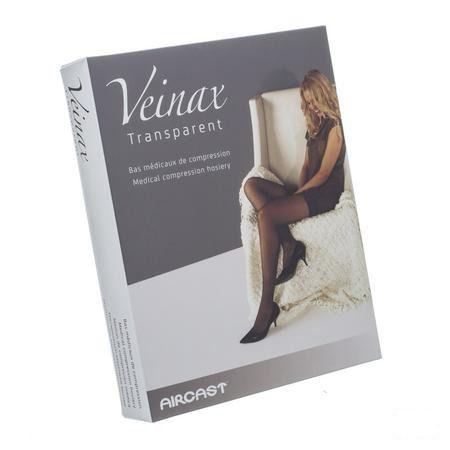 Veinax Hold-ups Transparant 2 Lang Zwart Maat 2