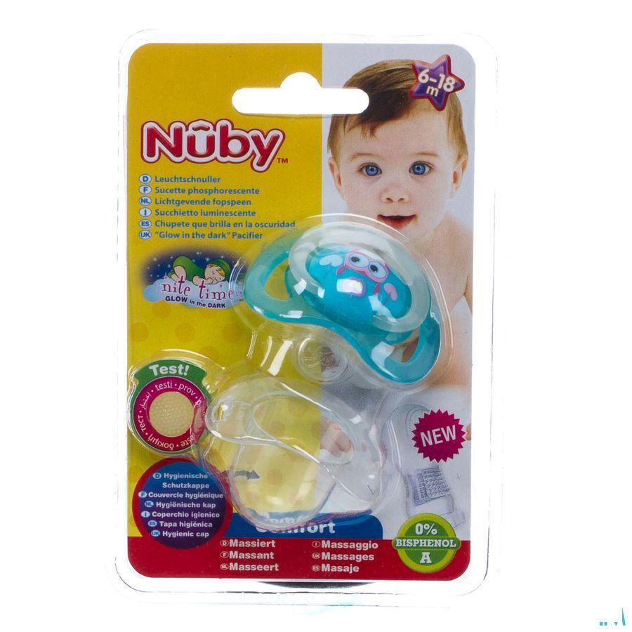 Nuby C Sucette Polyprop. Ortho Lumineuse 6-18m  -  New Valmar