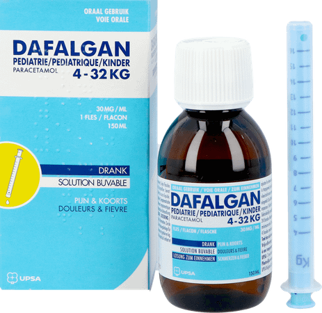 Dafalgan Pediatrie 30 mg/ml Solution Buv. 150 ml