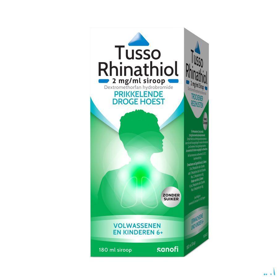 Tusso Rhinathiol 2 mg/ml Sirop Ad sans sucre 180 ml
