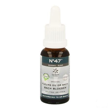 Bachbloesem Bio Nr 47 Druppels Slaap 20 ml  -  Eureka Pharma