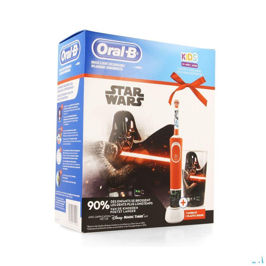 Oral-B Kids D100 Star Wars + Eb10 + Beker Gratis