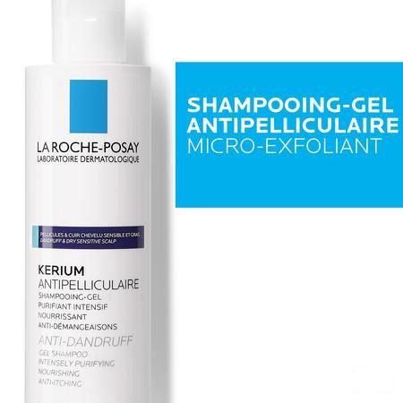 Kerium Shampooing Gel Antipelliculaire Pg 200 ml  -  La Roche-Posay