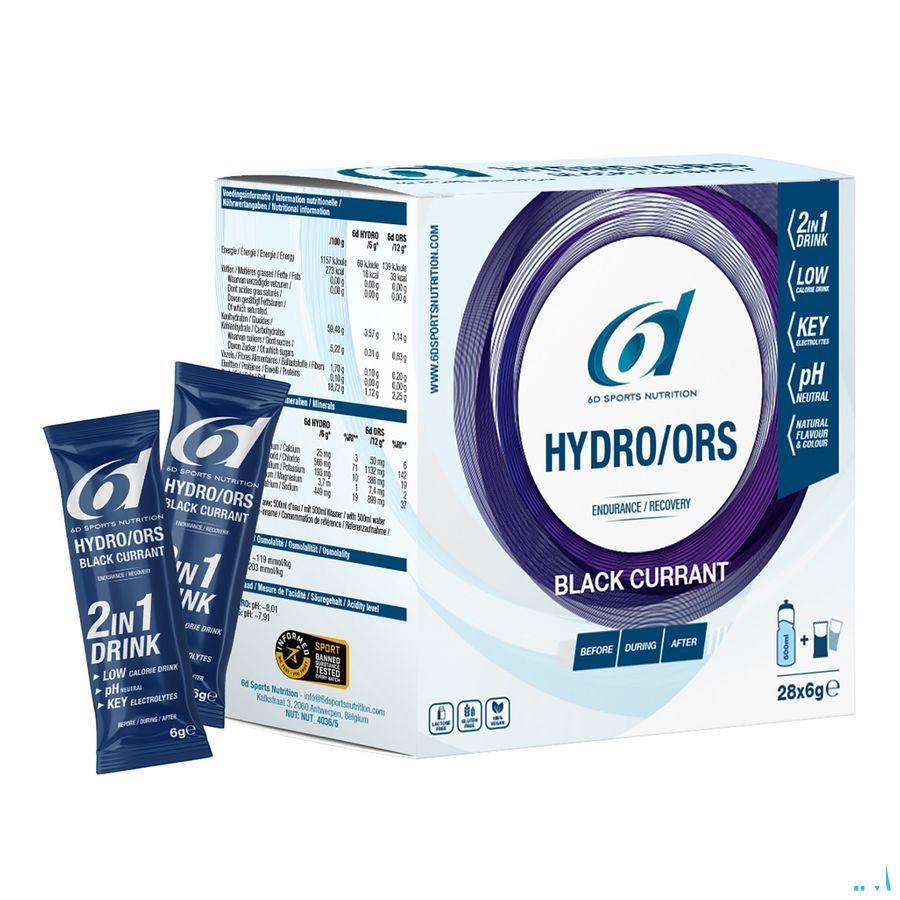 6D Hydro Ors Blackcurrant Zakje 28X6G
