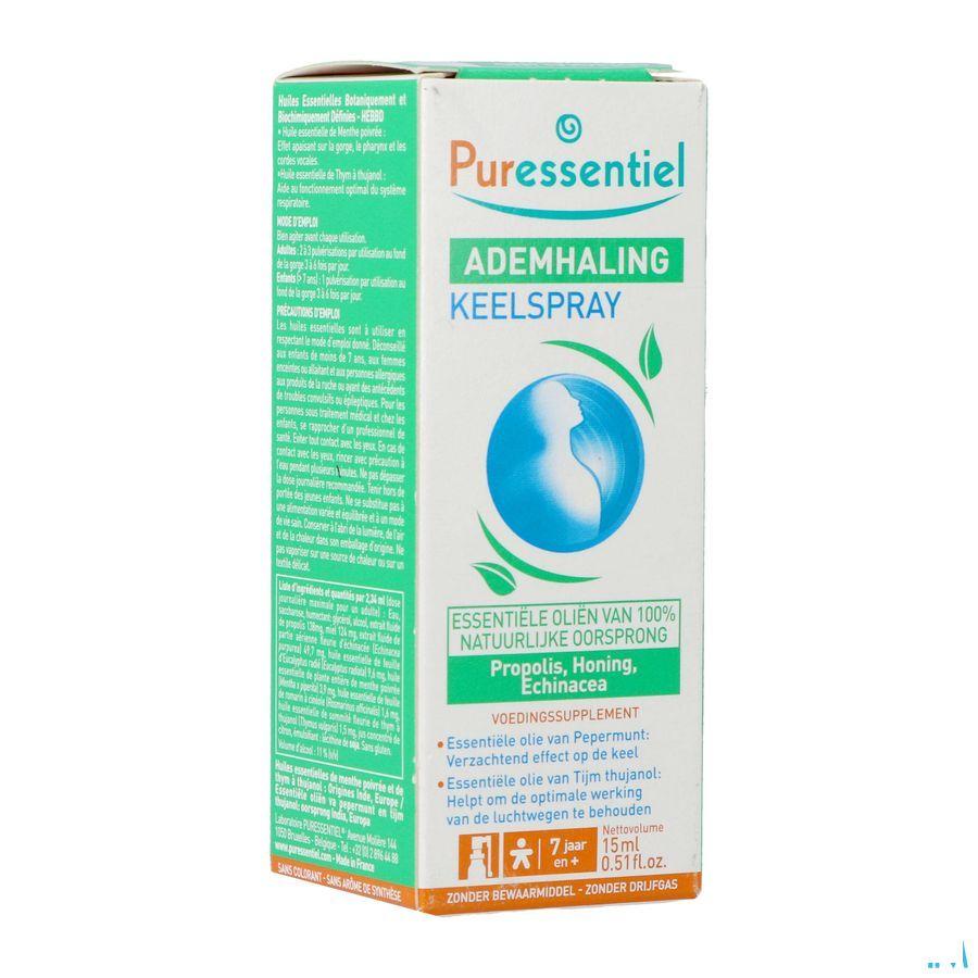 Puressentiel Ademhaling Keelspray 15 ml  -  Puressentiel