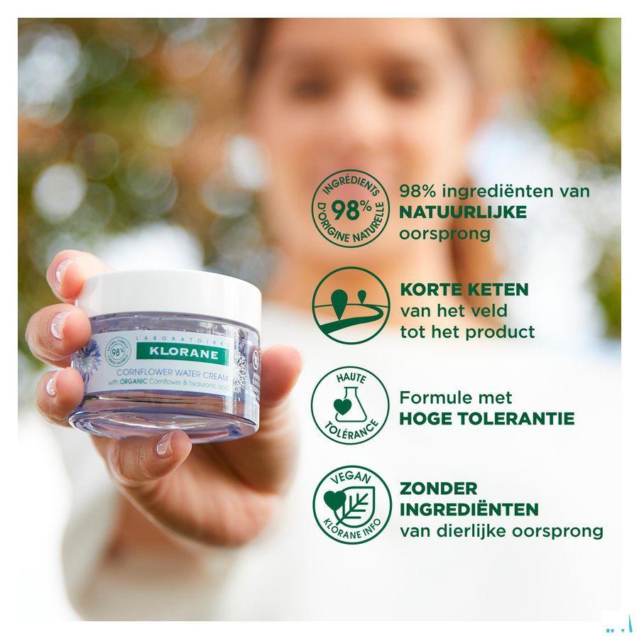 Klorane Gezicht Korenbloem Watercreme 50 ml