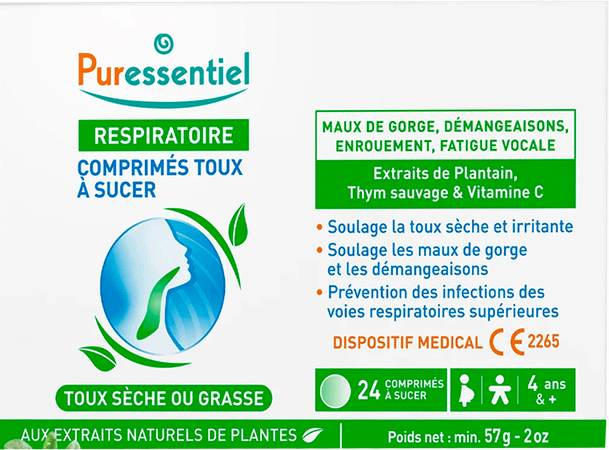 Puressentiel Ademhaling Hoest Zuigtabl 24