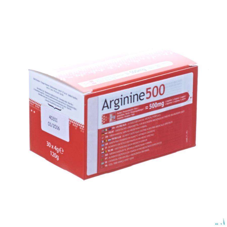 Arginine 500 Poeder Zakje 30x4g 