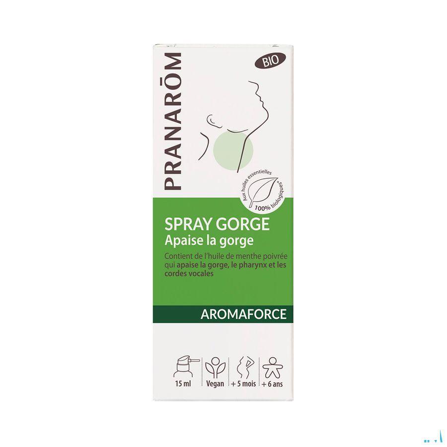 Aromaforce Bio Spray Gorge Apaisant 15 ml  -  Pranarom