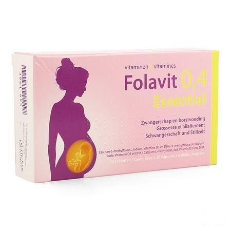 Folavit 0,4 mg Essential Tabletten 30 + Capsule 30  -  Kela Pharma