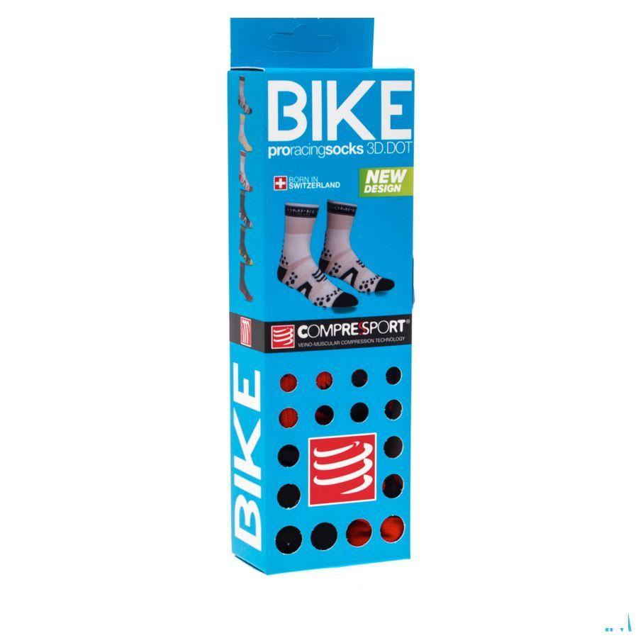 Compressport Racing Socks Bike Bl/Re T5  -  Ocebio