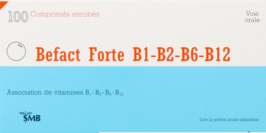 Befact Forte B1-B2-B6-B12 Omhulde Tabl 100 Ud