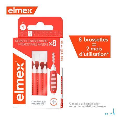 Elmex Set Interdentale Borsteltjes Iso 1 0,7Mm 8