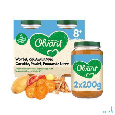 Olvarit Wortel Kip Puree 2x200 gr 8m01  -  Nutricia