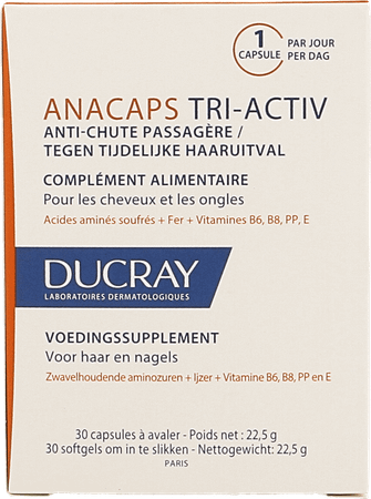Ducray AnaCapsule Tri-activ Tijdelijk Haaruitv.Capsule30