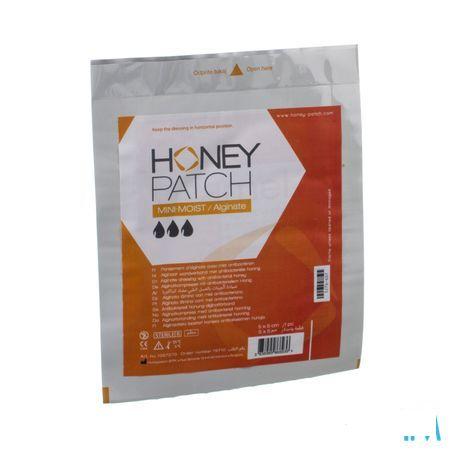 Honeypatch Mini-moist/alginate Verband Alg.ster 5x5cm  -  Honey Patch