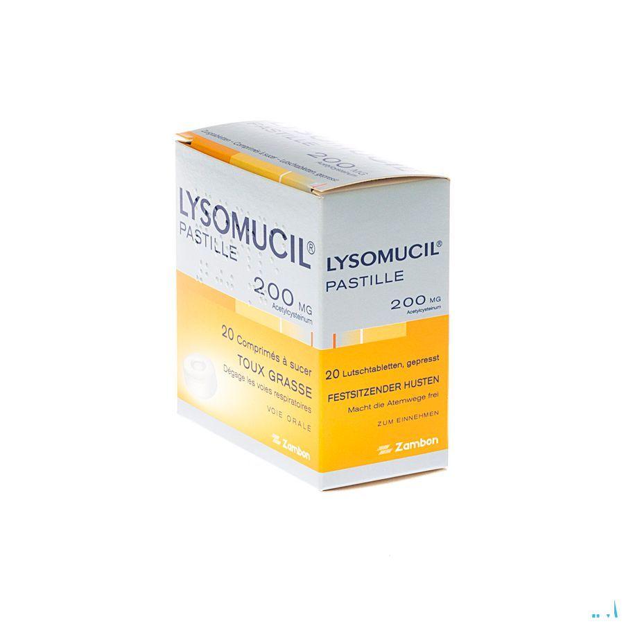 Lysomucil 200 Tabletten A Sucer - Zuigtabletten 20
