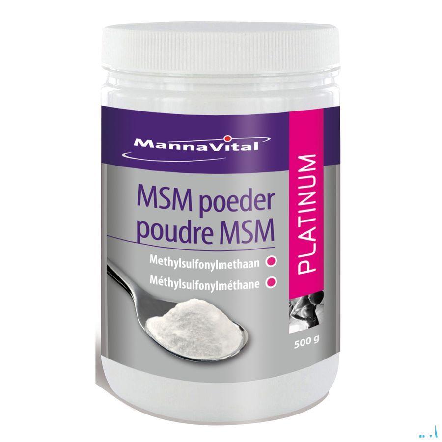 Mannavital Msm Poeder Platinum 500 Gr