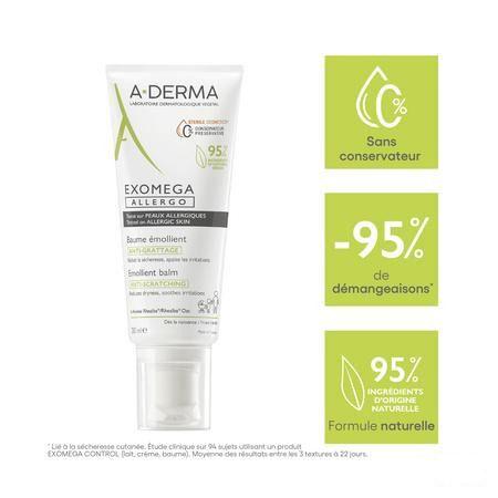 Aderma Exomega Allergo Balsem Emolierend Tube200 ml  -  Aderma