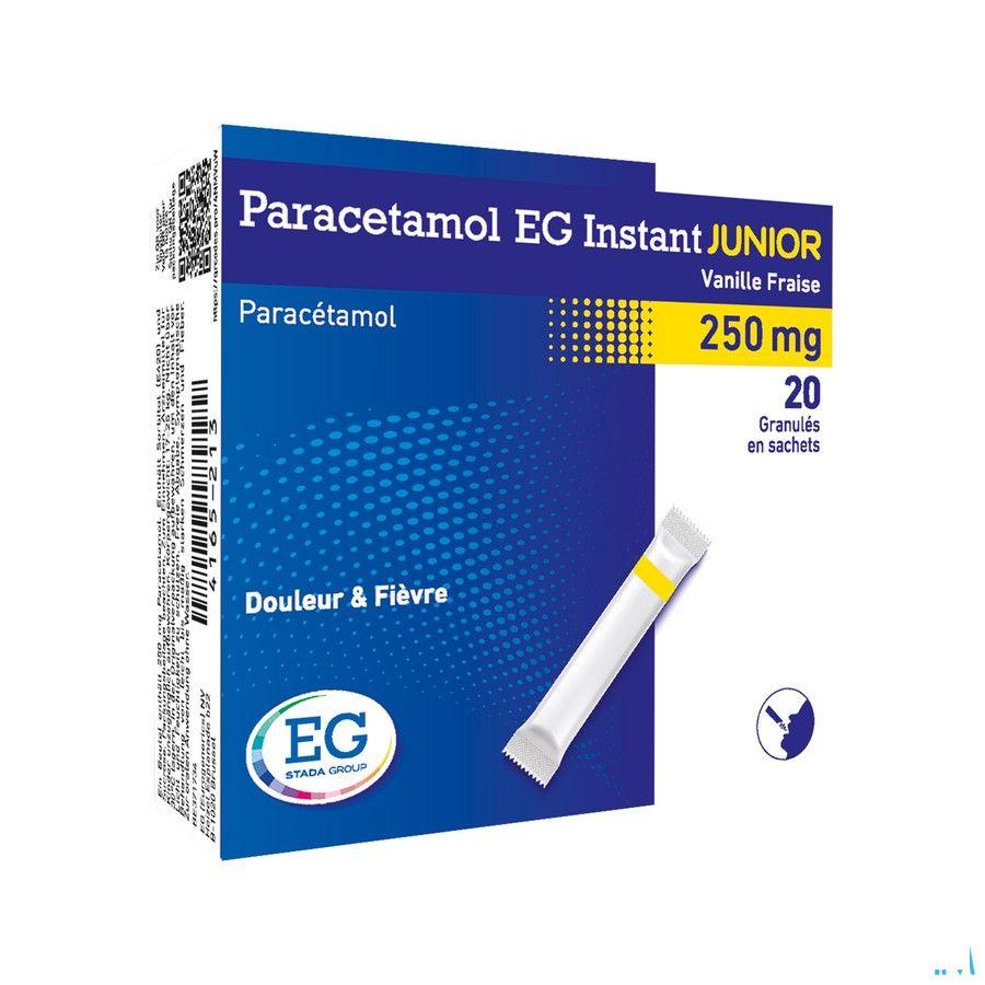 Paracetamol Eg Inst.Junior 250 mg Vanil-Fr. Sach 20  -  EG