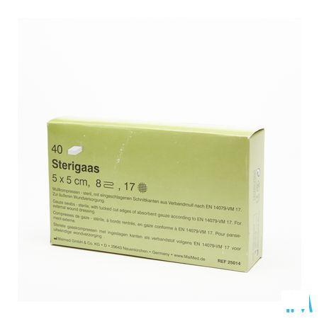 Sterigaas Kompres Steriel 8l 5,0x 5,0cm 40x1