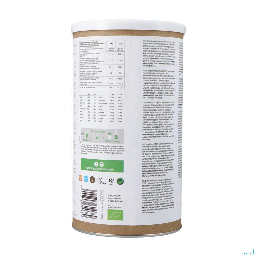 Purasana Proteine Veg. Riz 80% Nature Bio 400 gr