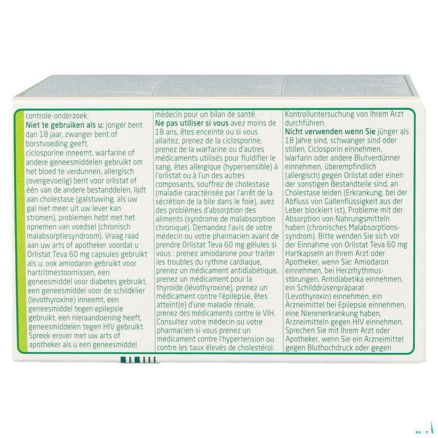 Orlistat Teva Capsule Dure 120 X 60 mg 