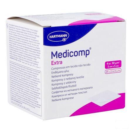 Medicomp Kompres Steriel Extra 6L 5X5Cm 30G 25X2  -  Hartmann