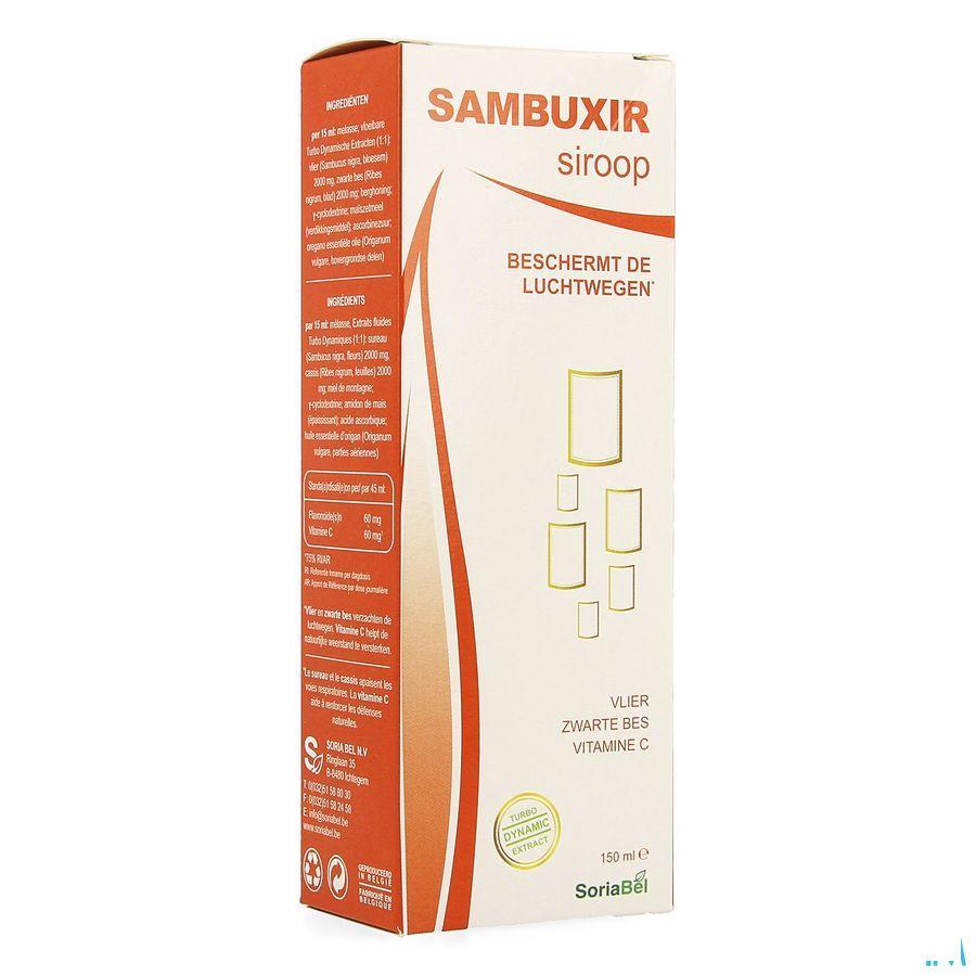 Soria Sambuxir Siroop Vlierbes 150 ml  -  Soria Bel