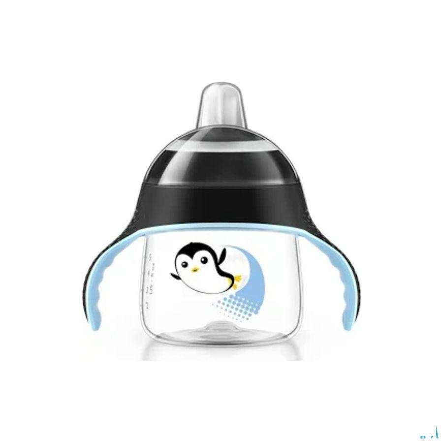 Philips Avent Lekvrije Pinguin Beker 200  ml Zwart  -  Bomedys