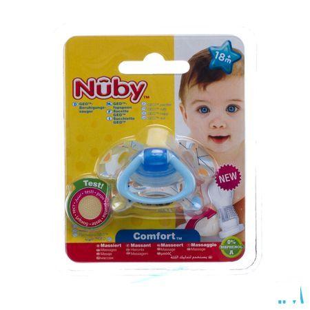 Nuby Geoac Orthodontische Fopspeen - 18m +   -  New Valmar