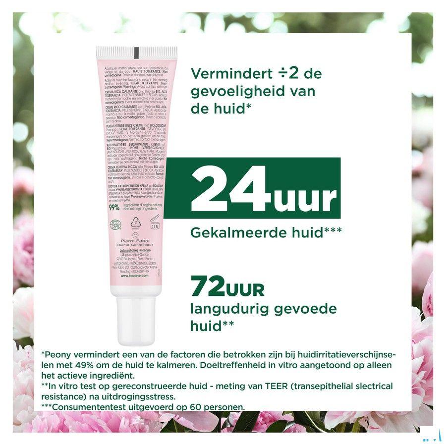 Klorane Visage Cr Riche Pivoine Bio 40 ml